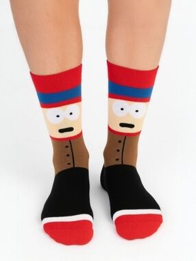 South Park Unisex STAN Crew Socks Shoe Size Adult 6-12